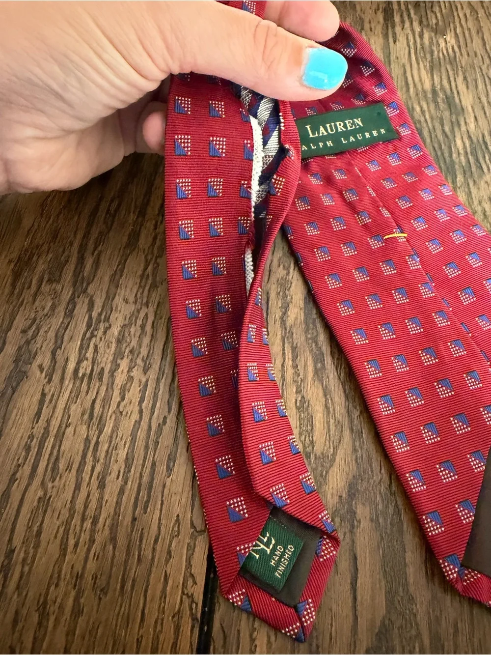 Vintage 90s Polo Ralph Lauren Paisley Linen / Silk Neckties Tie USA 3.5